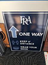 Custom direction signage